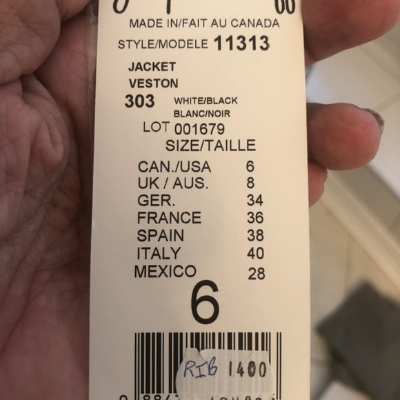 NWT Joseph Ribkoff Cotton Avant Garde Blazer - Picture 6 of 6